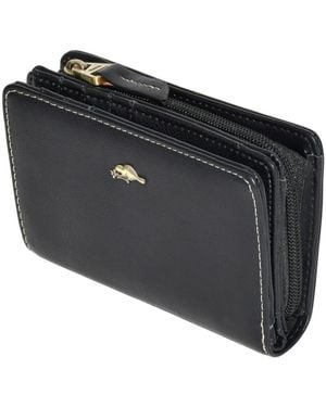 ROOTS Medium Ladies Wallet - Black