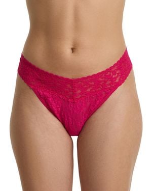 Hanky Panky Signature Lace Original Rise Thong - Red