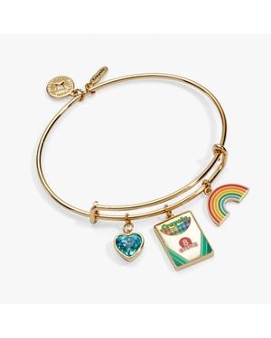 ALEX AND ANI Crayola 'to Teach Is To Color A Life Forever' Multi Charm Bangle - Metallic