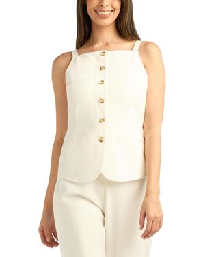 Bcx Button-front Cami Top - White