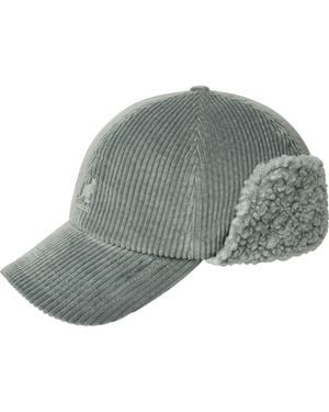 Kangol Cozy Cord Earflap Baseball - Gray