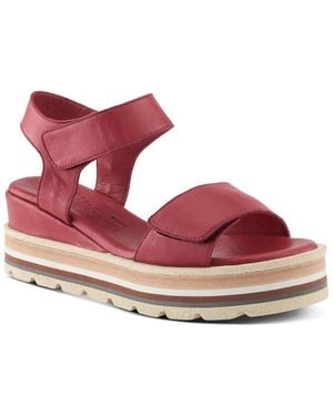 Spring Step Hileman Platform Sandal - Red