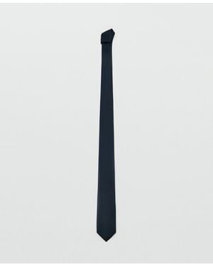 Mango Smooth Micro-structured Tie - White