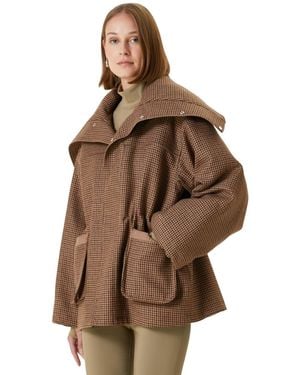 Pcfg Oversized Puffer Coat - Brown