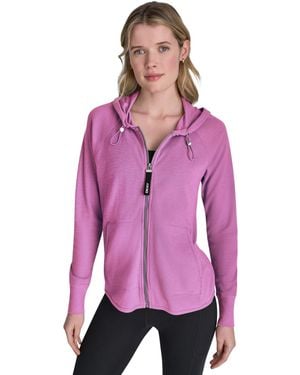 DKNY Sport Zip-front Hoodie Jacket - Red