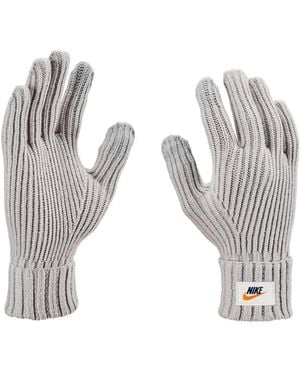 Nike City Rib Knit Gloves - White