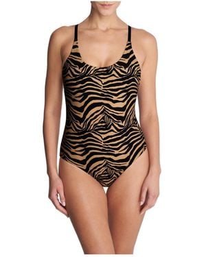 Natori Riviera Reversible One Piece Swimsuit - Multicolor