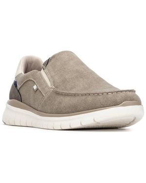 Xti Super Light Canvas Boat Shoes - Gray