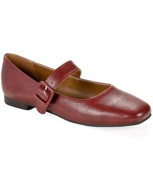 Style & Co. Brieee Square Toe Mary Jane Flats - Red