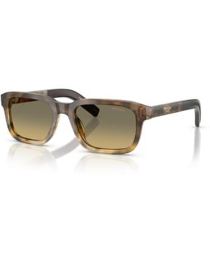 Prada Signature Gradient Sunglasses Pr D16s - Natural