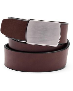 Lands' End Leather Adjustable Slide Belt - Brown