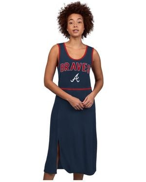 G-III 4Her by Carl Banks Atlanta Braves Center Field Maxi Dress - Blue