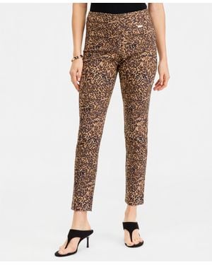 INC International Concepts Bengaline Pull-on Skinny Pants - Multicolor