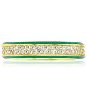 Macy's Cubic Zirconia Eternity Ring - Yellow