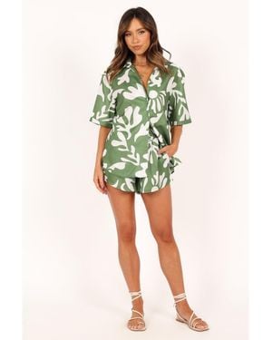 Petal & Pup Payton Shirt - Green