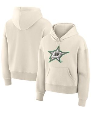 Fanatics Dallas Stars Distressed Logo Hoodie - Natural
