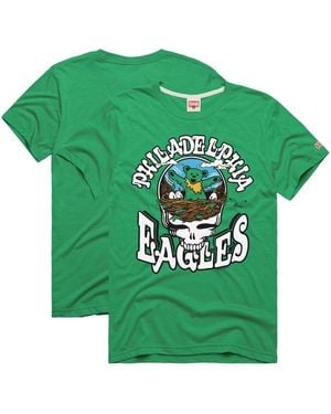 Homage Philadelphia Eagles Nfl X Grateful Dead Tri-blend T-shirt - Green