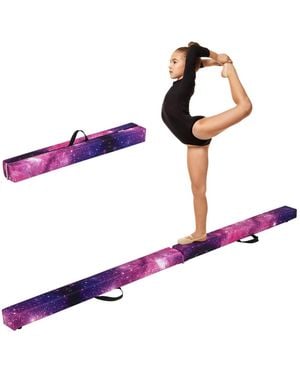 Hongge 7 Feet Folding Portable Floor Balance Beam - Blue