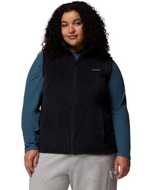 Columbia Plus Size Benton Springs Fleece Vest - Black