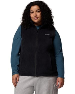 Columbia Plus Size Benton Springs Fleece Vest - Black