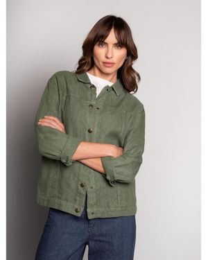 Celtic & Co. Linen Western Jacket - Green