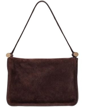 Kenneth Cole Highline Leather Small Satchel Handbag - Brown