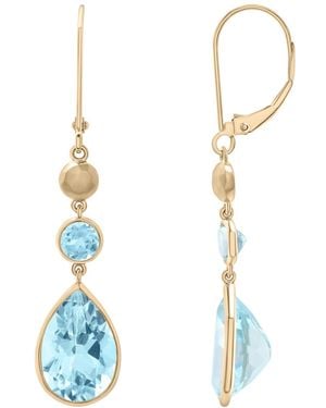 Macy's Sky & Drop Earrings (12-3/8 Ct. T.w. - Blue