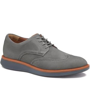 Johnston & Murphy Parker Wingtip Lace-up Shoes - Gray