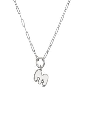 Oak & Luna Bubble Up Initial Necklace - Metallic