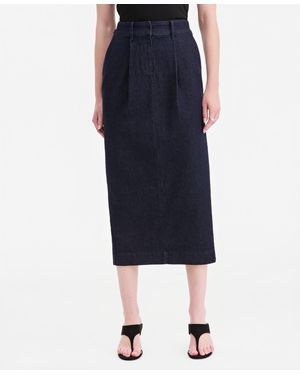 Jonathan Cohen X Macy's Denim Pencil Midi Skirt - Blue