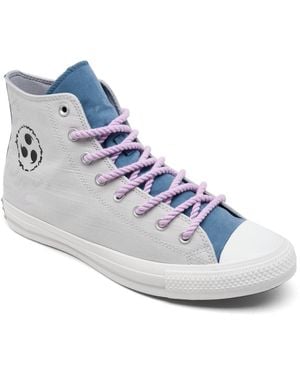 Converse X Naruto Shippuden Sasuke Chuck Taylor All Star High Casual Sneakers From Finish Line - Blue