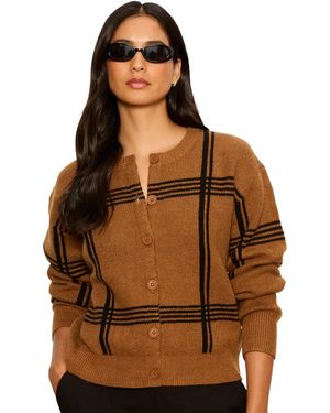 Sanctuary Semi-cropped Crewneck Sweater - Brown