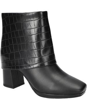 Easy Street Sutton Square Toe Ankle Boots - Black
