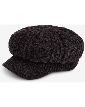 Style & Co. Slouchy Chenille Cable-knit Cabbie Hat - Black