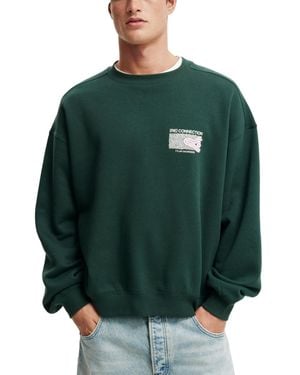 Cotton On Box Fit Crew Neck Sweater - Green