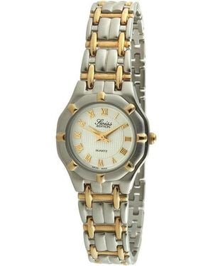 Swiss Edition Two-tone Gold Plated Bracelet Watch - Black