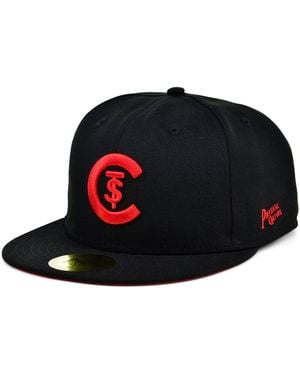 Physical Culture St. Christopher Club Fives Fitted Hat - Black