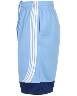 Galaxy By Harvic Active Training Modern-fit Moisture-wicking Colorblocked Mesh Basketball Shorts - Blue