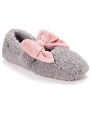 Dearfoams Maryanne Luxe Teddy Maryjane - Pink