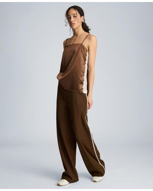 Kenneth Cole Straight Neck Sleeveless Camisole - Brown