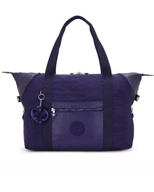Kipling Art Medium Tote Bag - Purple