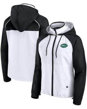 Fanatics New York Jets Full-zip Anorak Hoodie Jacket - Black