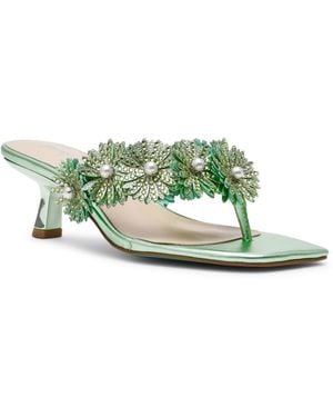 Betsey Johnson Leslie Slip-on Sandals - Green
