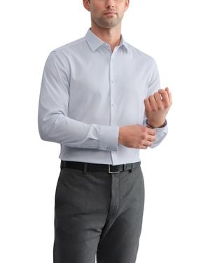 Calvin Klein Dress Shirt Cotton Long Sleeve Slim Fit Fts331 in White for  Men | Lyst