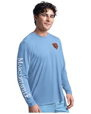 Margaritaville Â G-iii Sports By Carl Banks Chicago Bears Rock Harbor Long Sleeve Rashguard T-shirt - Blue