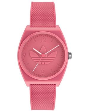 adidas Three Hand Project Two Resin Strap Watch 38mm - Pink