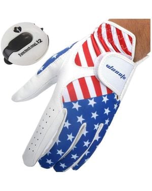 Wosofe Golf Gloves Left Hand Cabretta Leather - Blue
