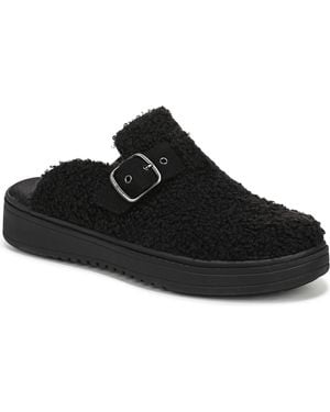 LifeStride Vibe-cozy Washable Round Toe Mule Clogs - Black