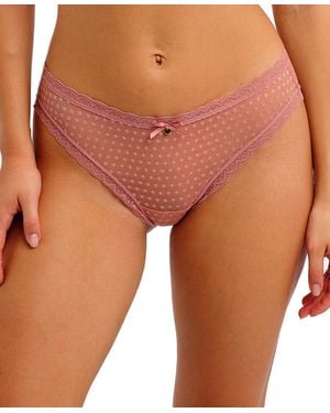 Freya Spot-light Sheer Mesh Low-rise Brief - Orange