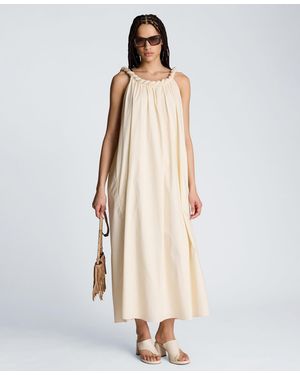 Kenneth Cole Scoop Neck Maxi Dress - Natural